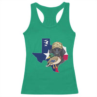 Funny Texas Duck Hunting Season Racerback Tank Top Black Labrador Hunter Gift - Wonder Print Shop