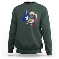 Funny Texas Duck Hunting Season Sweatshirt Black Labrador Hunter Gift - Wonder Print Shop