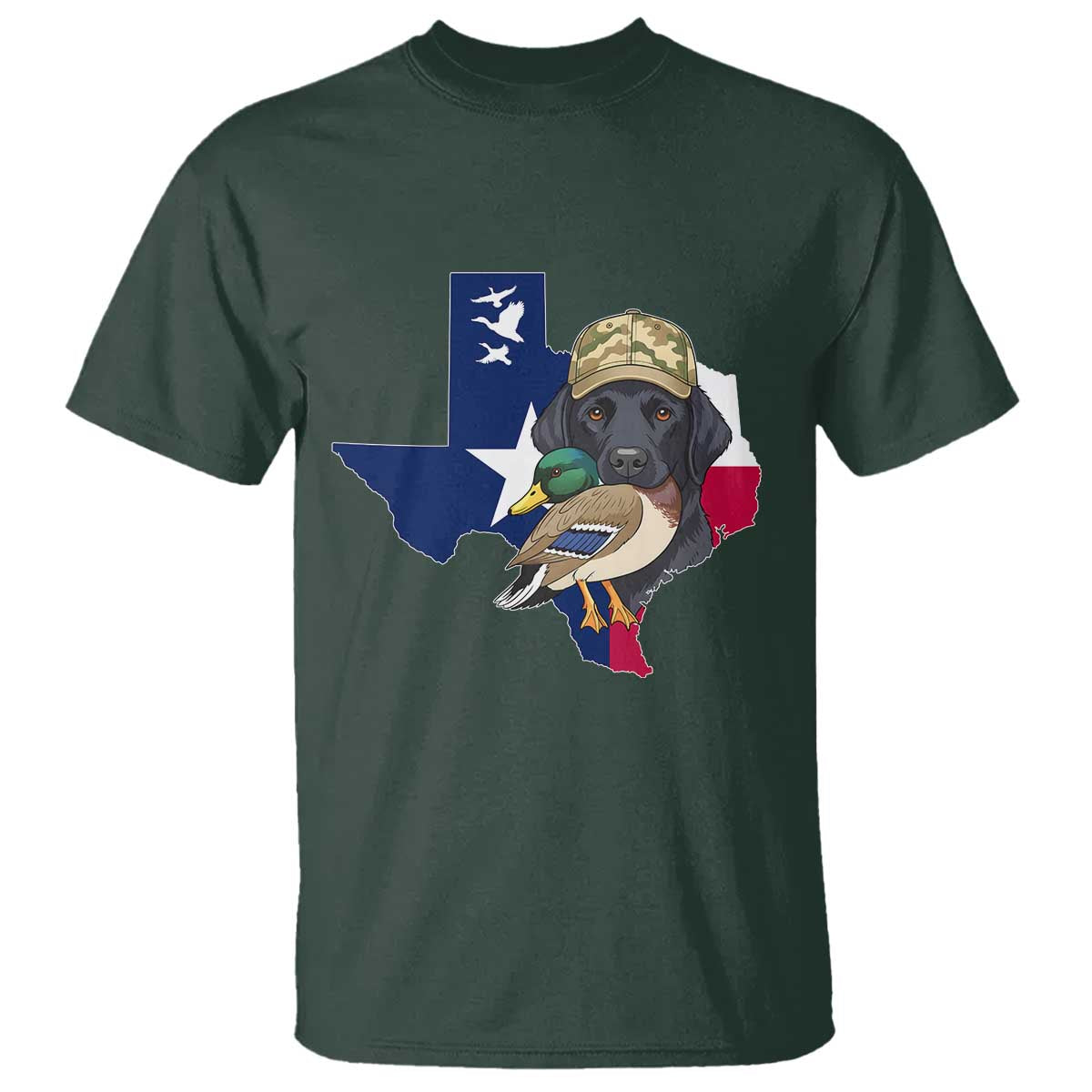 Funny Texas Duck Hunting Season T Shirt Black Labrador Hunter Gift - Wonder Print Shop