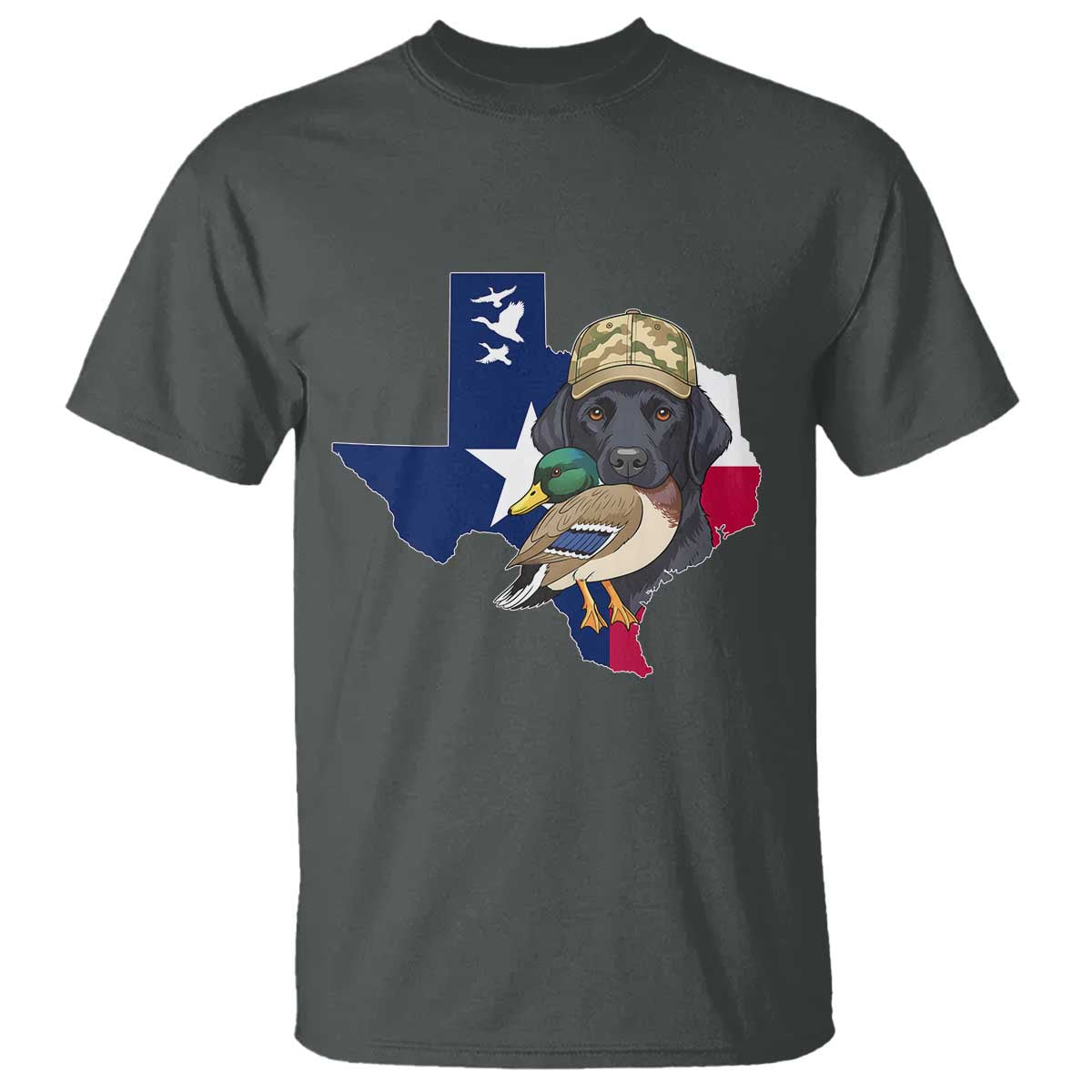 Funny Texas Duck Hunting Season T Shirt Black Labrador Hunter Gift - Wonder Print Shop