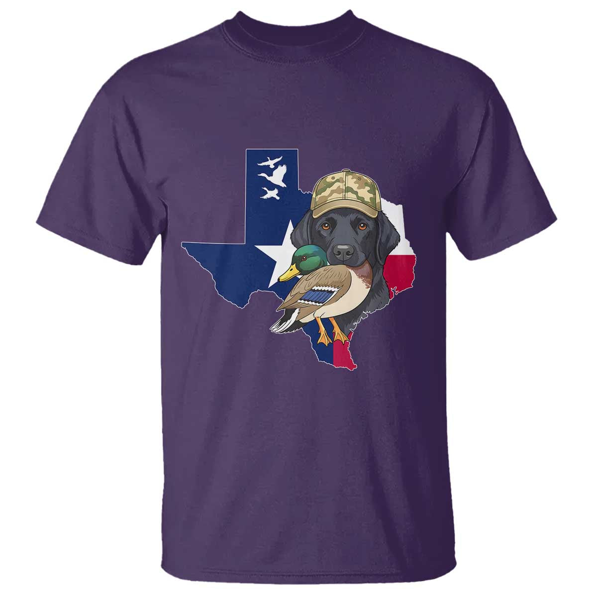 Funny Texas Duck Hunting Season T Shirt Black Labrador Hunter Gift - Wonder Print Shop