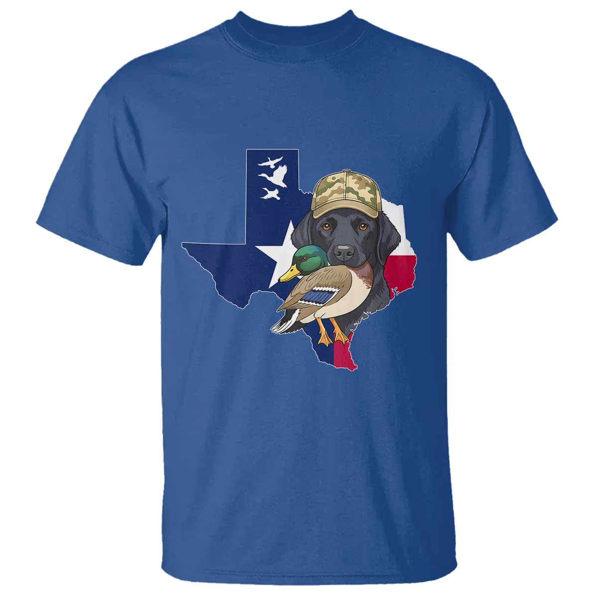 Funny Texas Duck Hunting Season T Shirt Black Labrador Hunter Gift - Wonder Print Shop