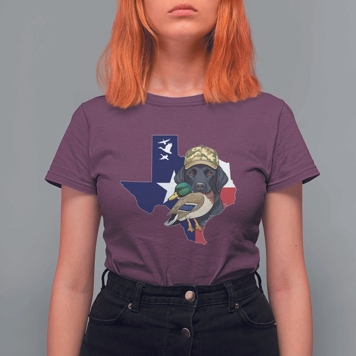 Funny Texas Duck Hunting Season T Shirt For Women Black Labrador Hunter Gift - Wonder Print Shop