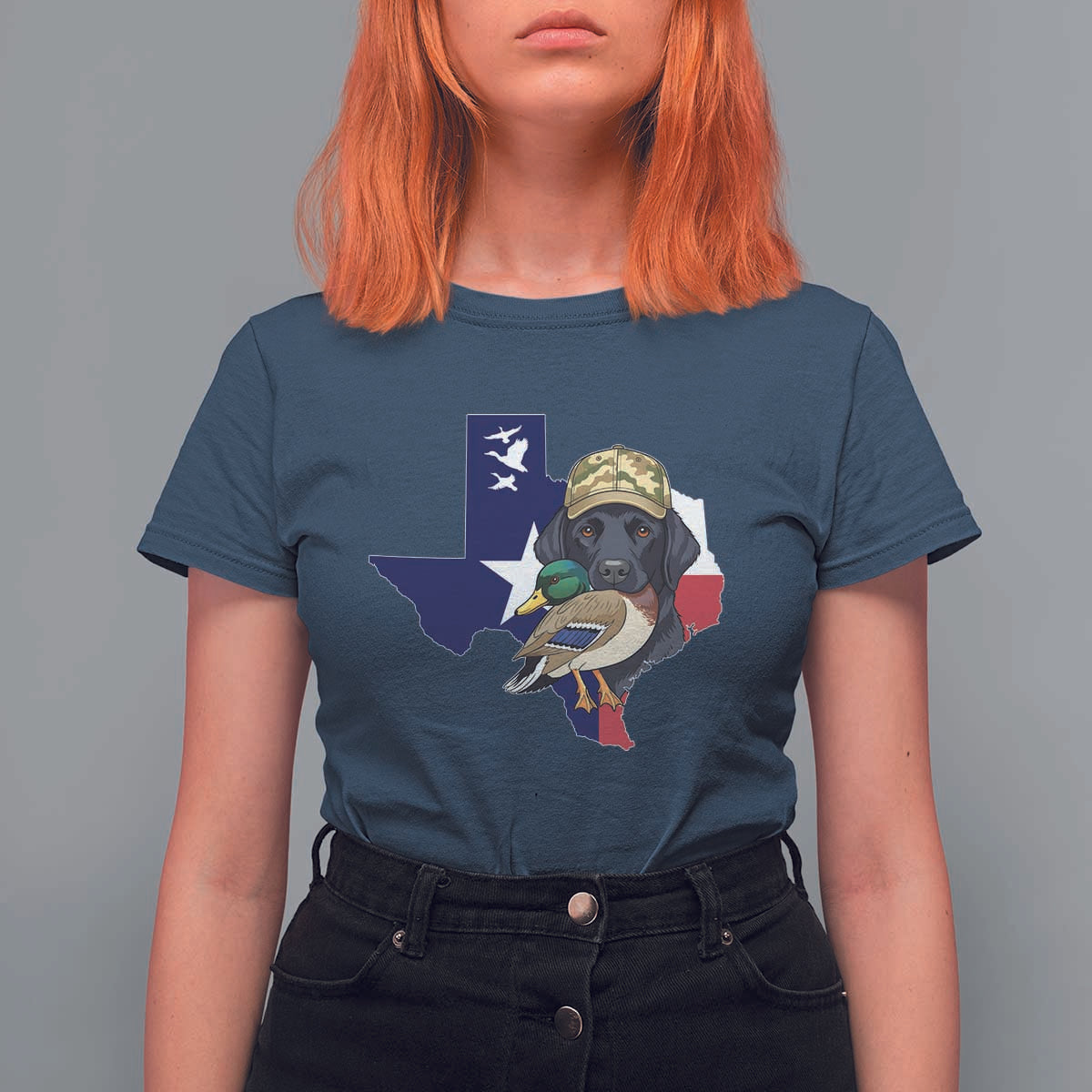 Funny Texas Duck Hunting Season T Shirt For Women Black Labrador Hunter Gift - Wonder Print Shop