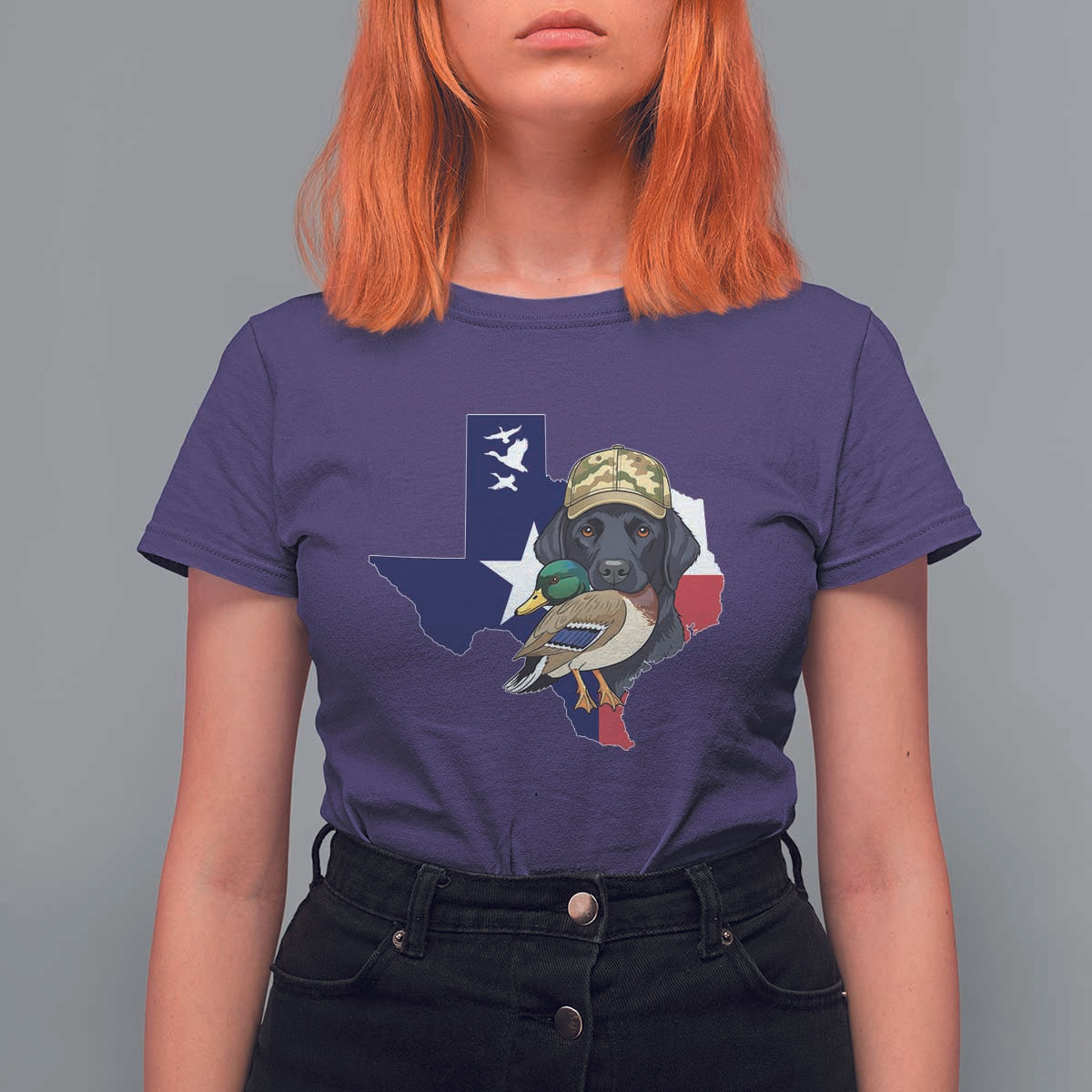Funny Texas Duck Hunting Season T Shirt For Women Black Labrador Hunter Gift - Wonder Print Shop