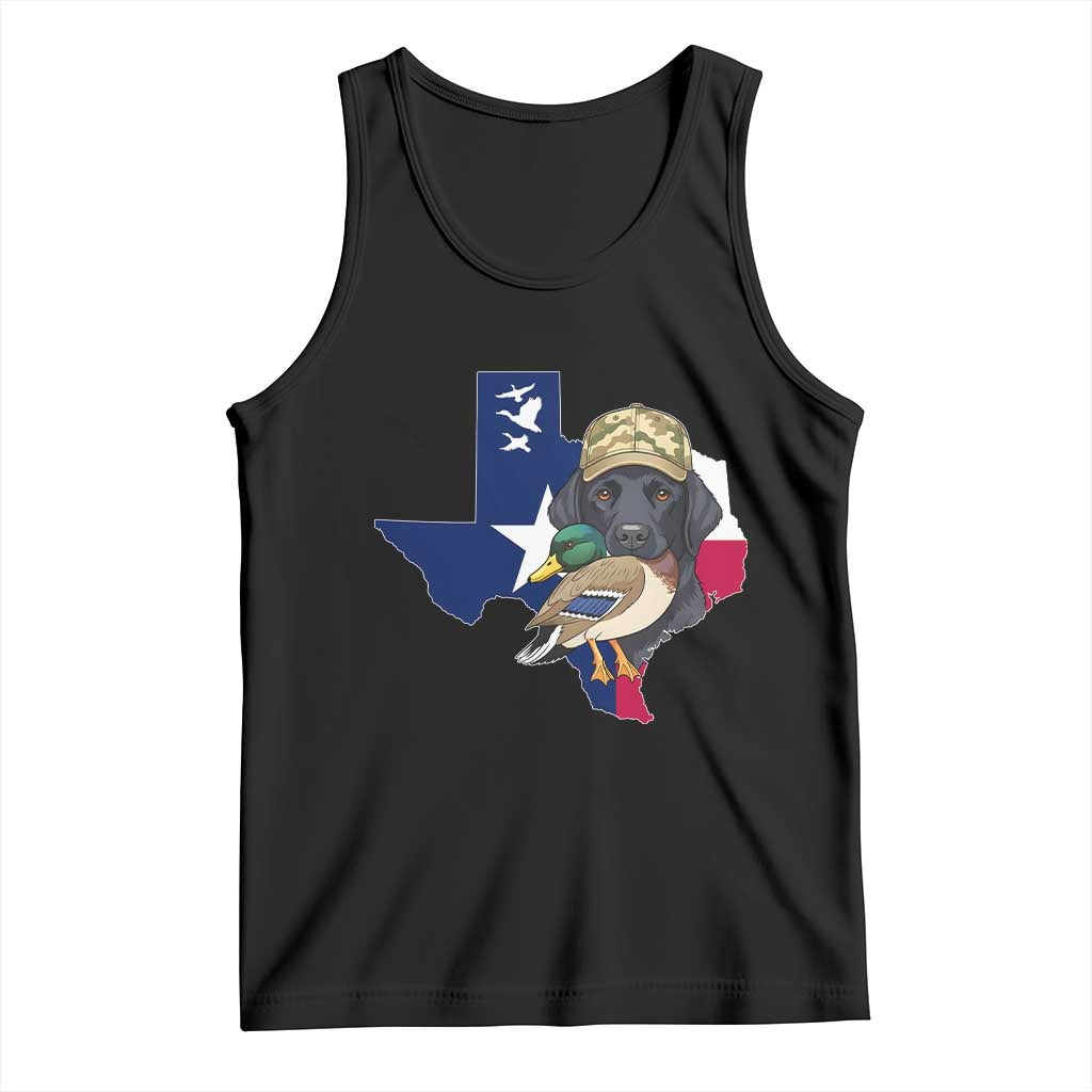 Funny Texas Duck Hunting Season Tank Top Black Labrador Hunter Gift - Wonder Print Shop