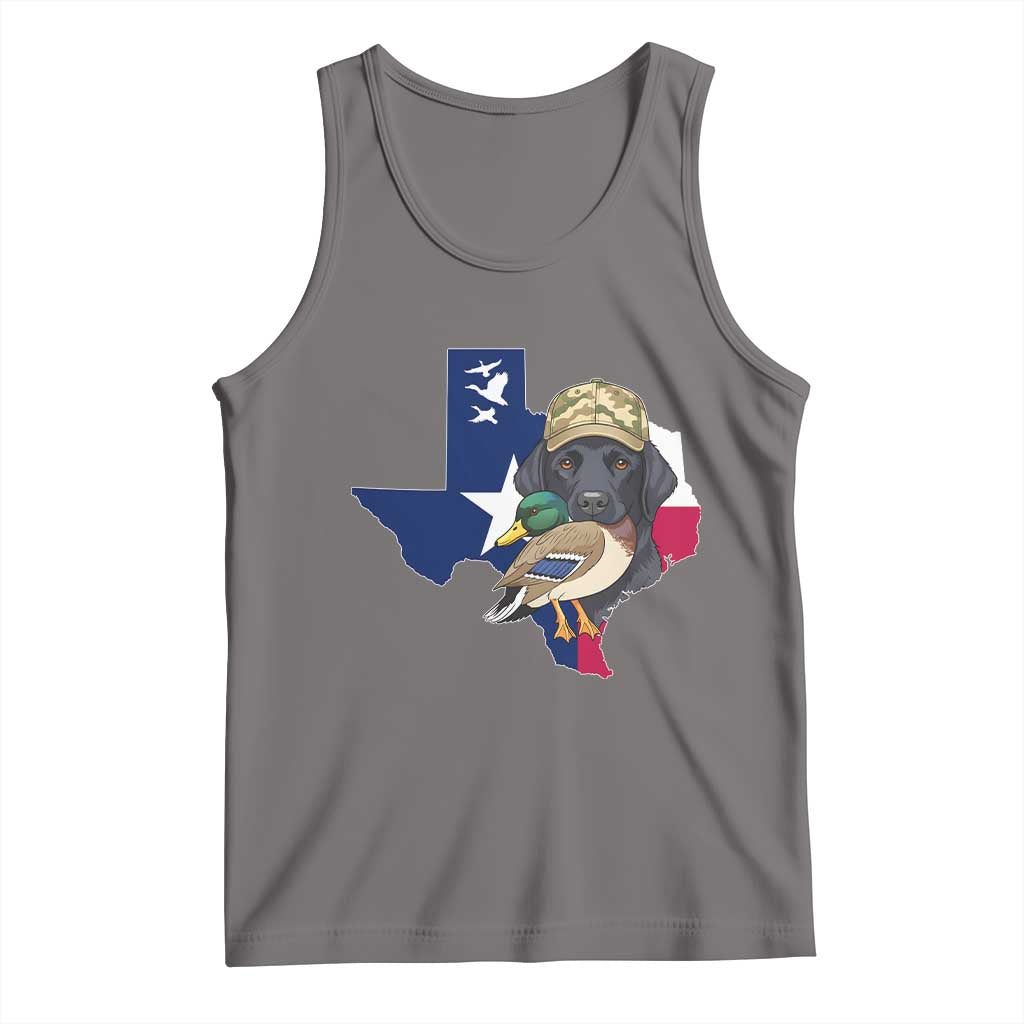 Funny Texas Duck Hunting Season Tank Top Black Labrador Hunter Gift - Wonder Print Shop