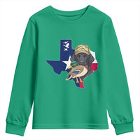 Funny Texas Duck Hunting Season Youth Sweatshirt Black Labrador Hunter Gift - Wonder Print Shop