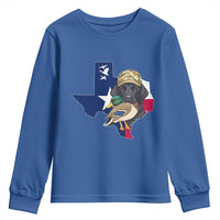 Funny Texas Duck Hunting Season Youth Sweatshirt Black Labrador Hunter Gift - Wonder Print Shop