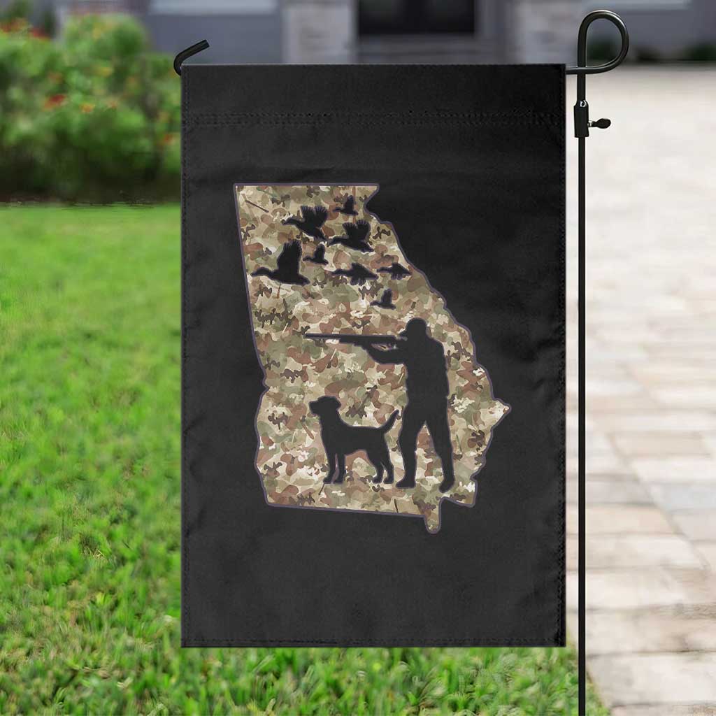 Georgia Duck Hunting Season Garden Flag Labrador Retriever Hunter Gift - Wonder Print Shop