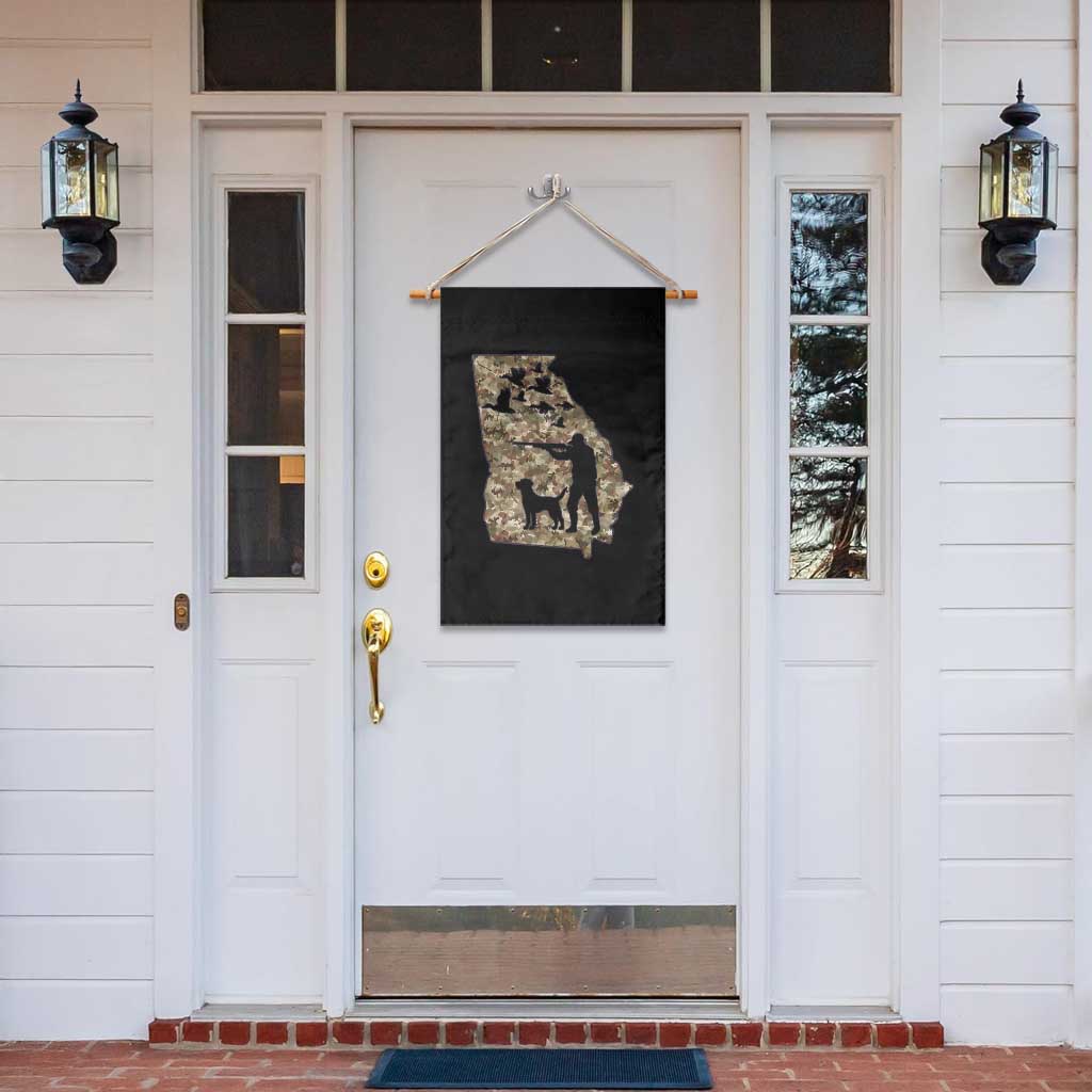 Georgia Duck Hunting Season Garden Flag Labrador Retriever Hunter Gift - Wonder Print Shop