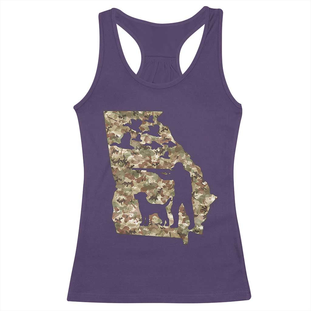 Georgia Duck Hunting Season Racerback Tank Top Labrador Retriever Hunter Gift - Wonder Print Shop