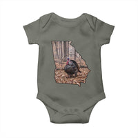 Georgia Turkey Hunting Baby Onesie Camo American Flag Hunter Gift - Wonder Print Shop