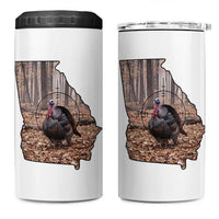 Georgia Turkey Hunting 4 in 1 Can Cooler Tumbler Camo American Flag Hunter Gift - Wonder Print Shop