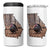 Georgia Turkey Hunting 4 in 1 Can Cooler Tumbler Camo American Flag Hunter Gift - Wonder Print Shop
