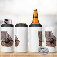 Georgia Turkey Hunting 4 in 1 Can Cooler Tumbler Camo American Flag Hunter Gift - Wonder Print Shop