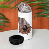 Georgia Turkey Hunting 4 in 1 Can Cooler Tumbler Camo American Flag Hunter Gift - Wonder Print Shop