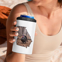 Georgia Turkey Hunting 4 in 1 Can Cooler Tumbler Camo American Flag Hunter Gift - Wonder Print Shop