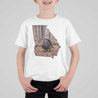 Georgia Turkey Hunting T Shirt For Kid Camo American Flag Hunter Gift - Wonder Print Shop