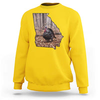 Georgia Turkey Hunting Sweatshirt Camo American Flag Hunter Gift - Wonder Print Shop