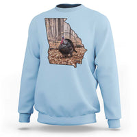 Georgia Turkey Hunting Sweatshirt Camo American Flag Hunter Gift - Wonder Print Shop