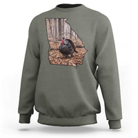 Georgia Turkey Hunting Sweatshirt Camo American Flag Hunter Gift - Wonder Print Shop