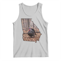 Georgia Turkey Hunting Tank Top Camo American Flag Hunter Gift - Wonder Print Shop