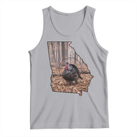 Georgia Turkey Hunting Tank Top Camo American Flag Hunter Gift - Wonder Print Shop