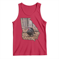 Georgia Turkey Hunting Tank Top Camo American Flag Hunter Gift - Wonder Print Shop