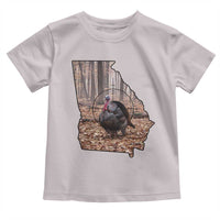 Georgia Turkey Hunting Toddler T Shirt Camo American Flag Hunter Gift - Wonder Print Shop