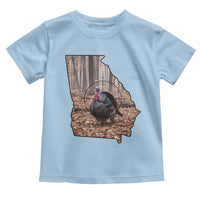 Georgia Turkey Hunting Toddler T Shirt Camo American Flag Hunter Gift - Wonder Print Shop