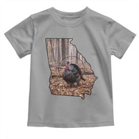 Georgia Turkey Hunting Toddler T Shirt Camo American Flag Hunter Gift - Wonder Print Shop