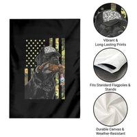 Camo Hunting Dog Turkey American Pride Gift Garden Flag - Wonder Print Shop