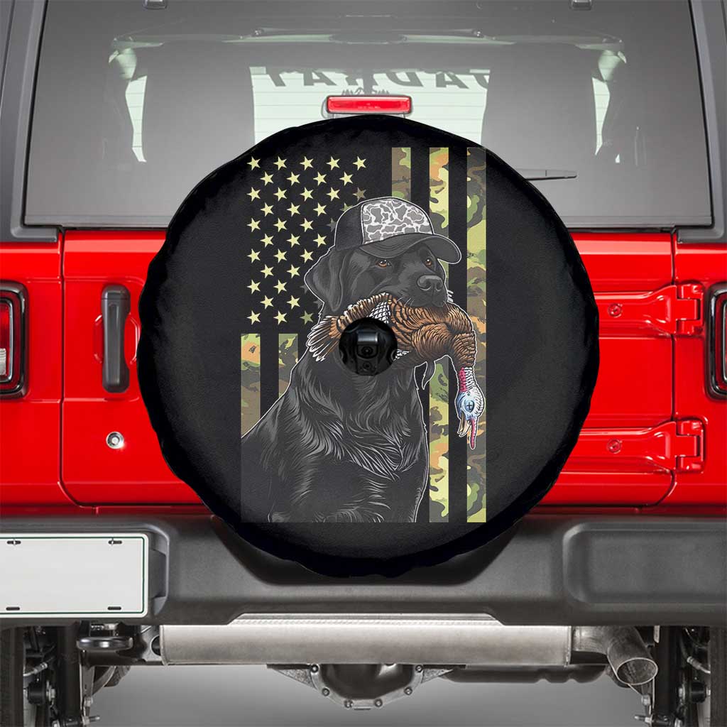 Camo Hunting Dog Turkey American Pride Gift Spare Tire Cover - Wonder Print Shop