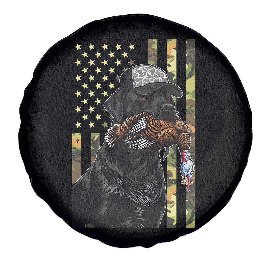 Camo Hunting Dog Turkey American Pride Gift Spare Tire Cover - Wonder Print Shop