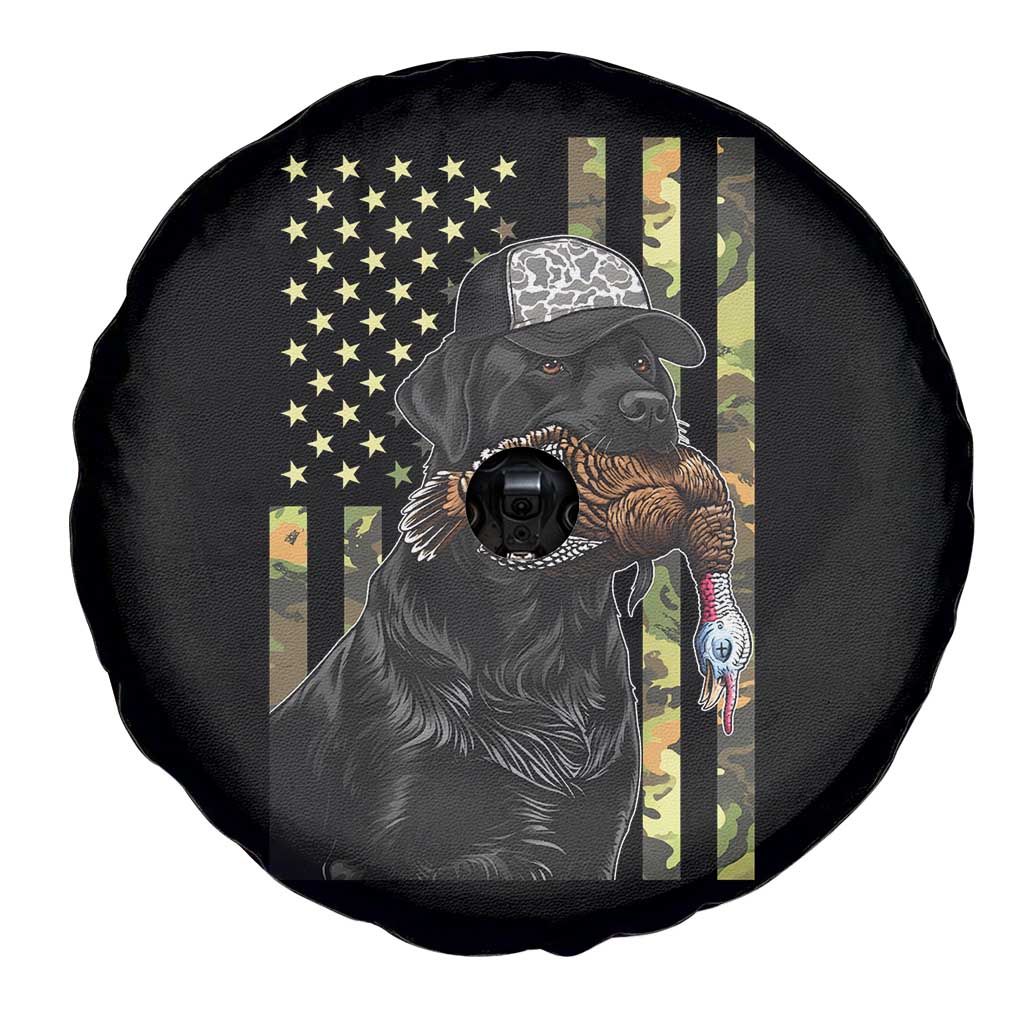 Camo Hunting Dog Turkey American Pride Gift Spare Tire Cover - Wonder Print Shop