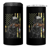 Camo Hunting Dog Turkey American Pride Gift 4 in 1 Can Cooler Tumbler - Wonder Print Shop