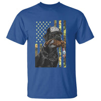 Camo Hunting Dog Turkey American Pride Gift T Shirt - Wonder Print Shop