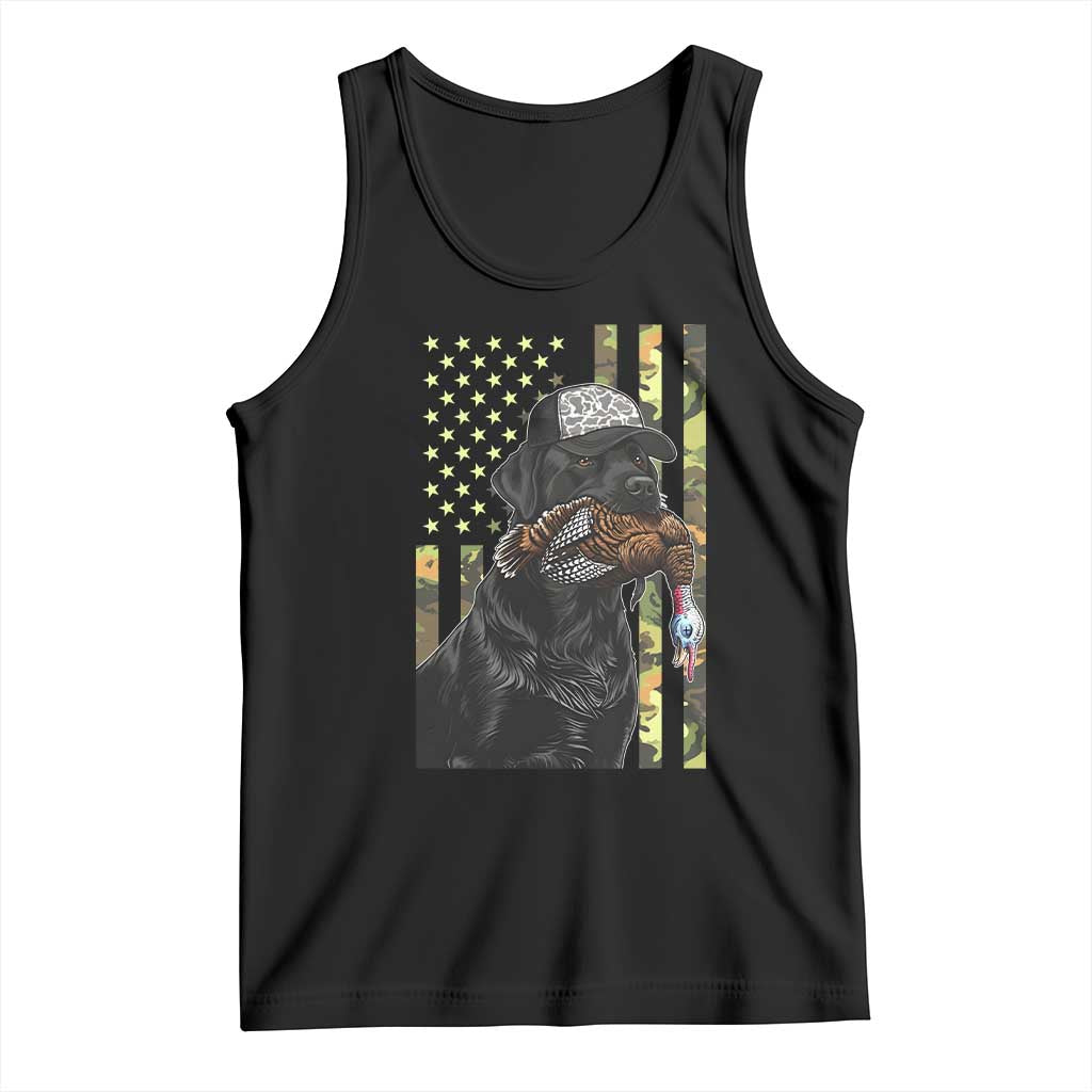 Camo Hunting Dog Turkey American Pride Gift Tank Top - Wonder Print Shop