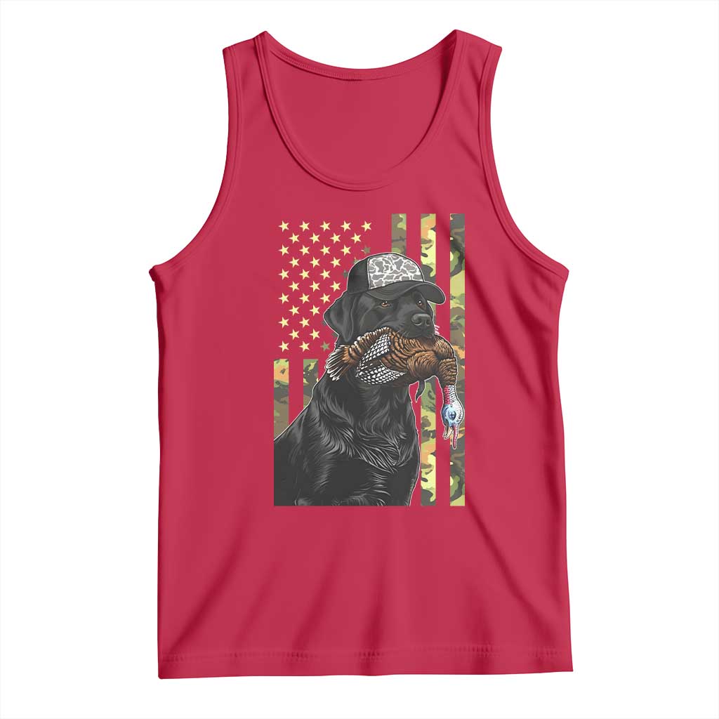 Camo Hunting Dog Turkey American Pride Gift Tank Top - Wonder Print Shop