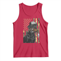 Camo Hunting Dog Turkey American Pride Gift Tank Top - Wonder Print Shop