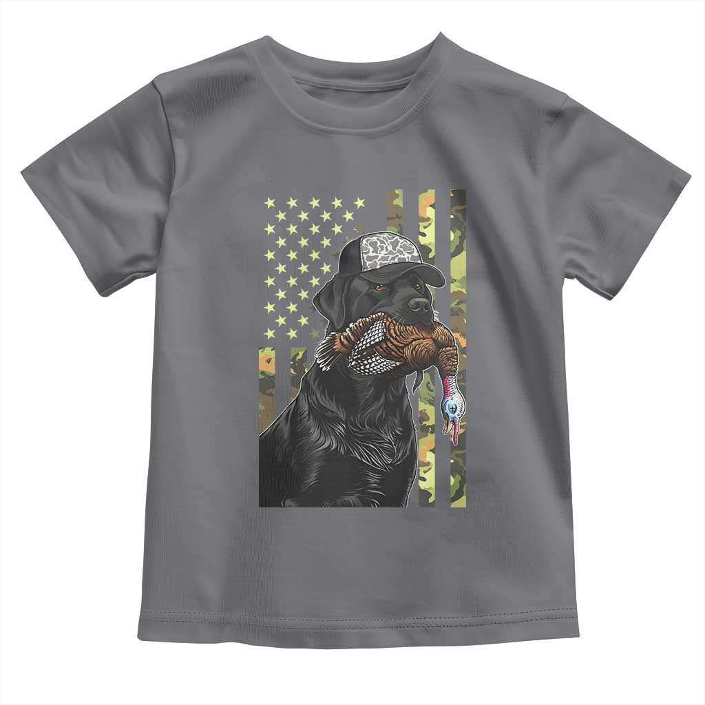Camo Hunting Dog Turkey American Pride Gift Toddler T Shirt - Wonder Print Shop