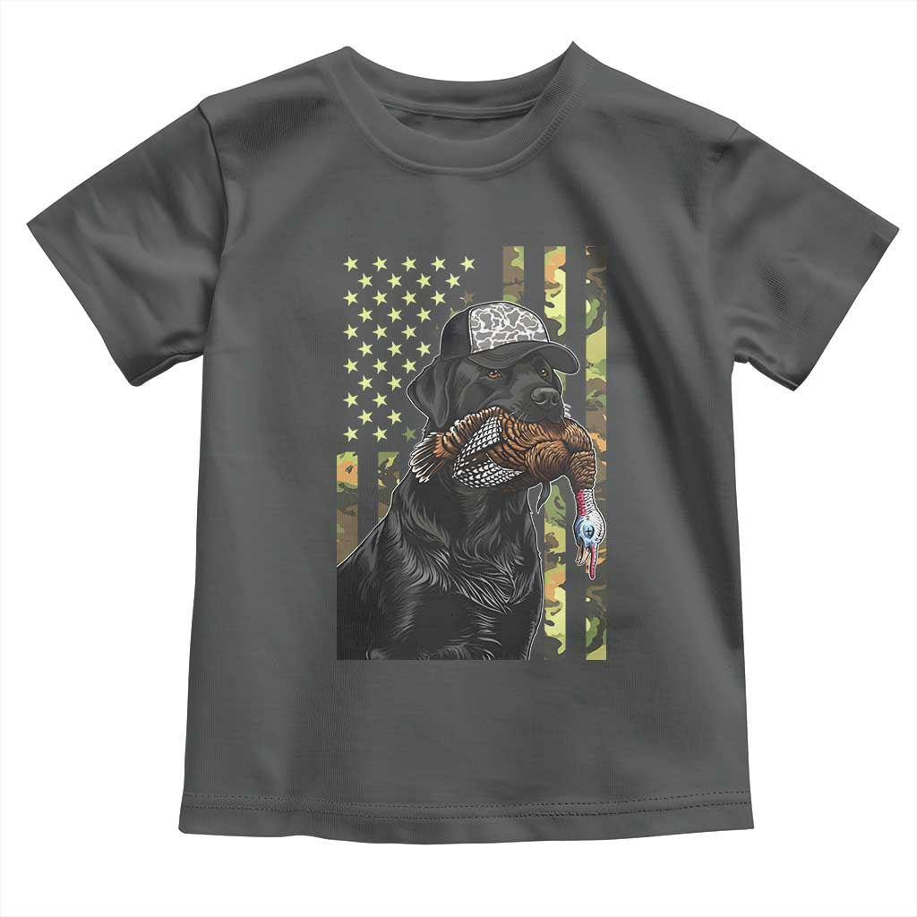 Camo Hunting Dog Turkey American Pride Gift Toddler T Shirt - Wonder Print Shop