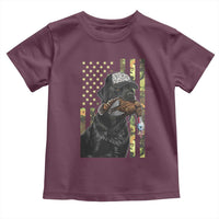 Camo Hunting Dog Turkey American Pride Gift Toddler T Shirt - Wonder Print Shop