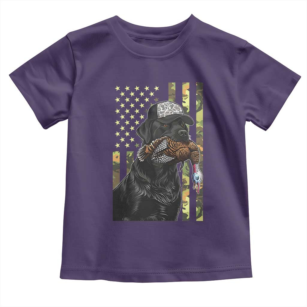 Camo Hunting Dog Turkey American Pride Gift Toddler T Shirt - Wonder Print Shop