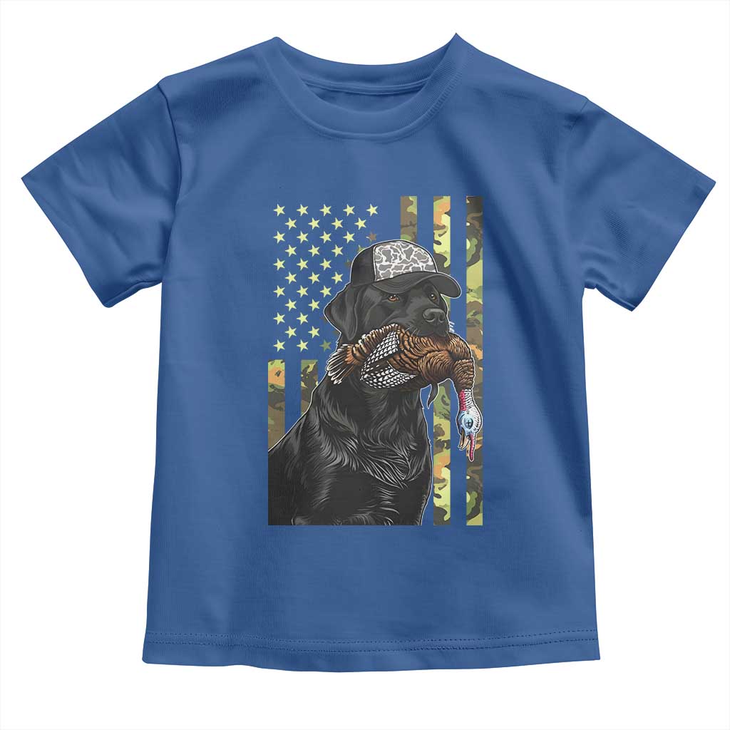 Camo Hunting Dog Turkey American Pride Gift Toddler T Shirt - Wonder Print Shop