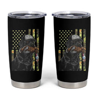 Camo Hunting Dog Turkey American Pride Gift Tumbler Cup - Wonder Print Shop