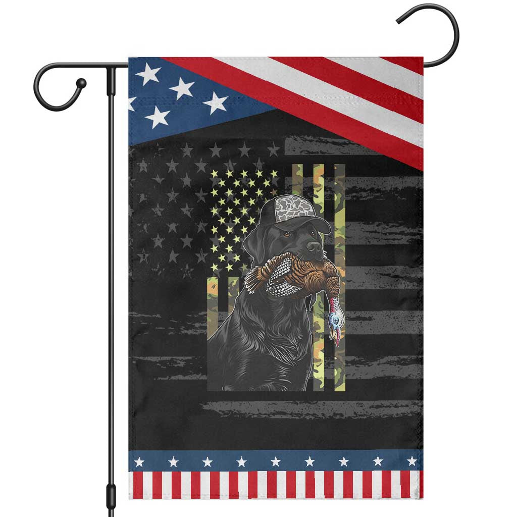 Camo Hunting Dog Turkey American Pride Gift Garden Flag