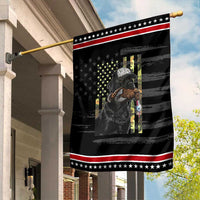 Camo Hunting Dog Turkey American Pride Gift Garden Flag