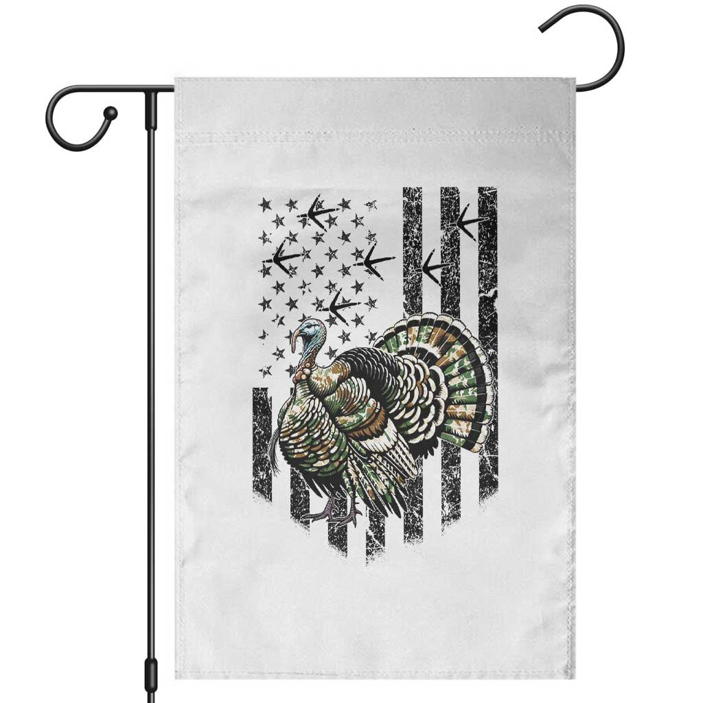 Turkey Hunter Garden Flag Patriotic American Flag Gift - Wonder Print Shop